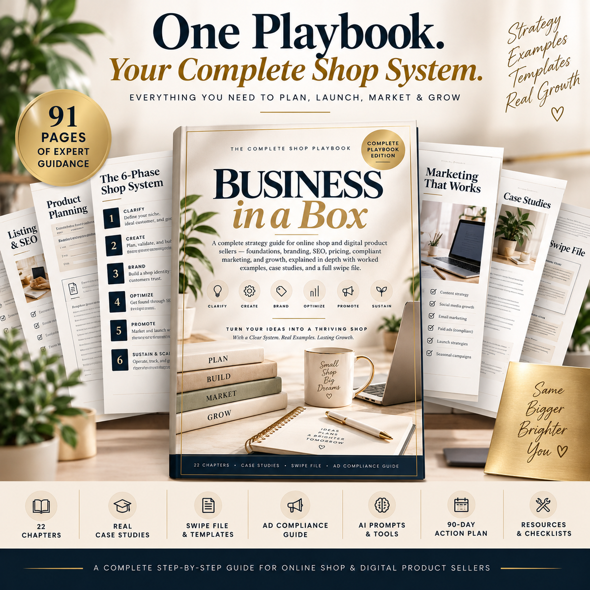 Business-in-a-Box: The Complete Shop Playbook — 91-Page Guide for Building & Growing an Online Shop