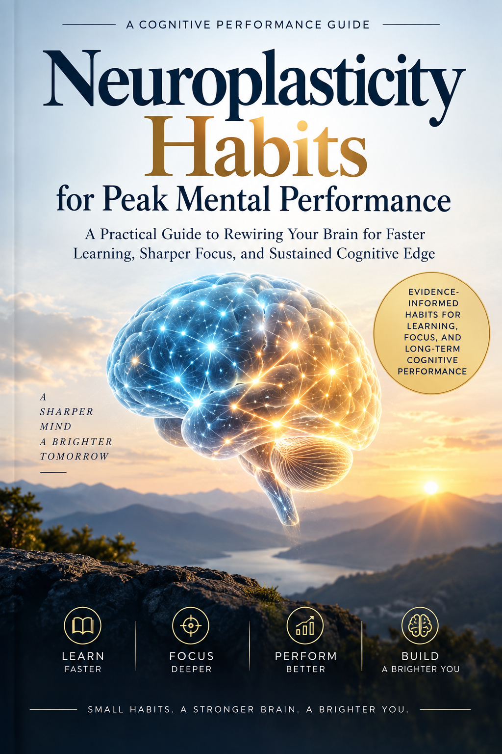 Neuroplasticity Habits for Peak Mental Performance | Cognitive Performance & Focus Guide | 90-Day Brain Training & Learning Workbook
