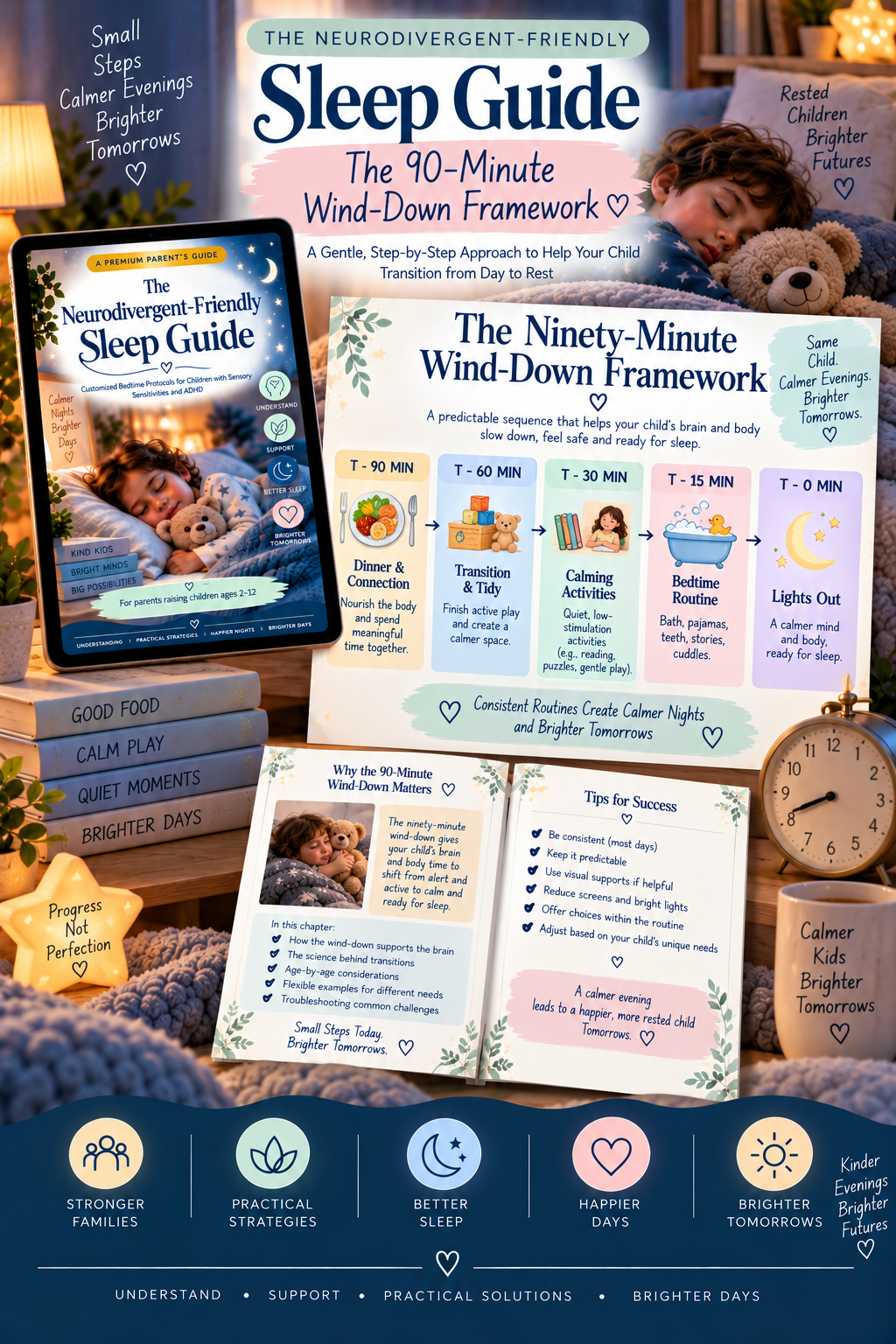 The Neurodivergent-Friendly Sleep Guide — A Premium Parent’s Guide to Better Bedtime Routines for Children Ages 2–12