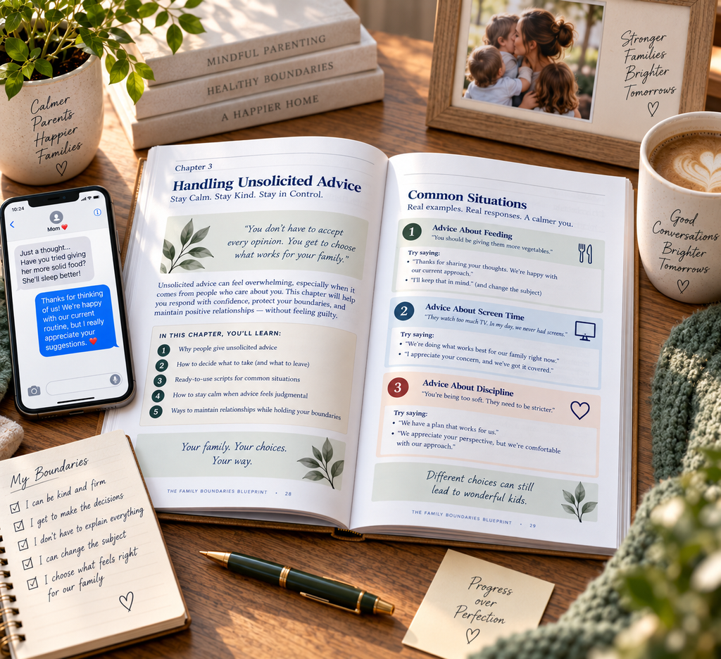 The Family Boundaries Blueprint | Family Communication Workbook | Scripts, Worksheets & Boundary Tools | Digital PDF