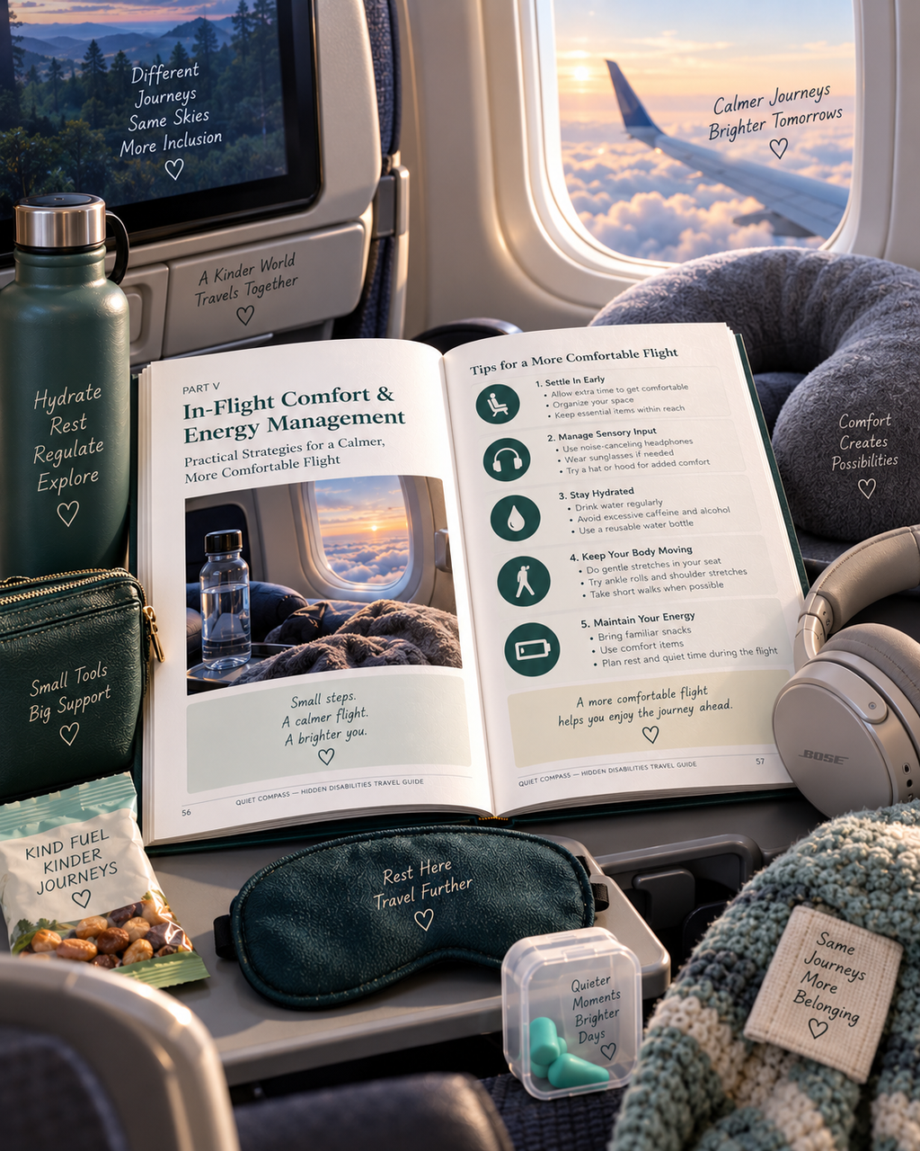 Quiet Compass | Hidden Disabilities Travel Guide | Accessible Travel Planner, Airport Assistance & Sensory-Friendly Travel PDF