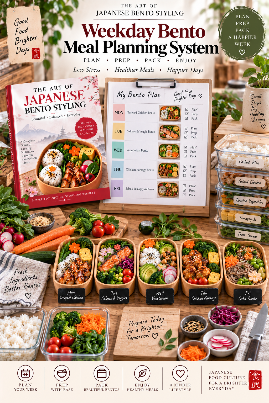 The Art of Japanese Bento Styling — A Complete System for Nutritious, Beautiful Portable Meals