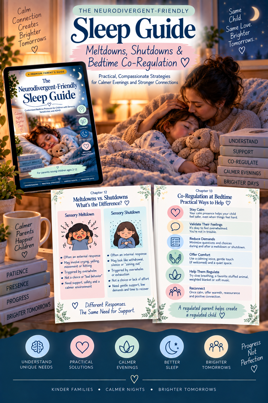 The Neurodivergent-Friendly Sleep Guide — A Premium Parent’s Guide to Better Bedtime Routines for Children Ages 2–12