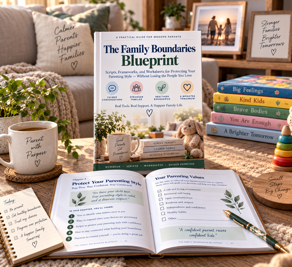 The Family Boundaries Blueprint | Family Communication Workbook | Scripts, Worksheets & Boundary Tools | Digital PDF