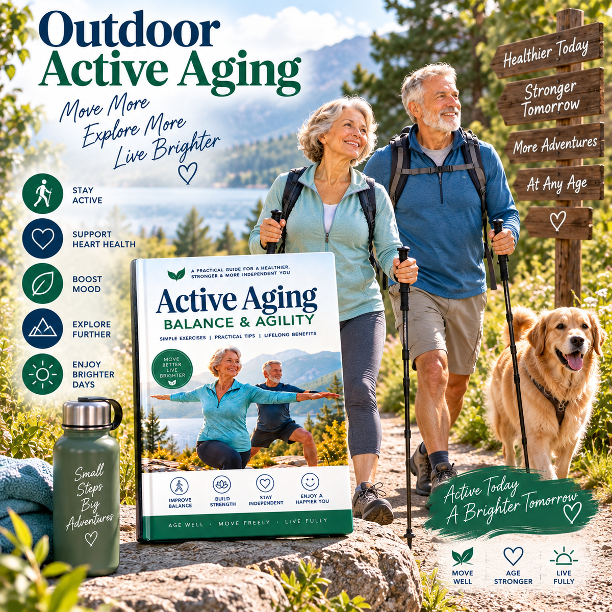 Active Aging: Balance & Agility | 72-Page Exercise & Movement Guide | 8-Week Progressive Program