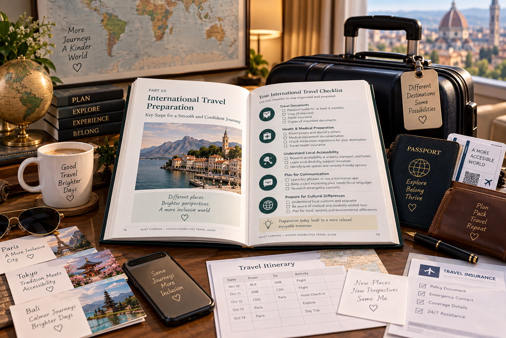 Quiet Compass | Hidden Disabilities Travel Guide | Accessible Travel Planner, Airport Assistance & Sensory-Friendly Travel PDF