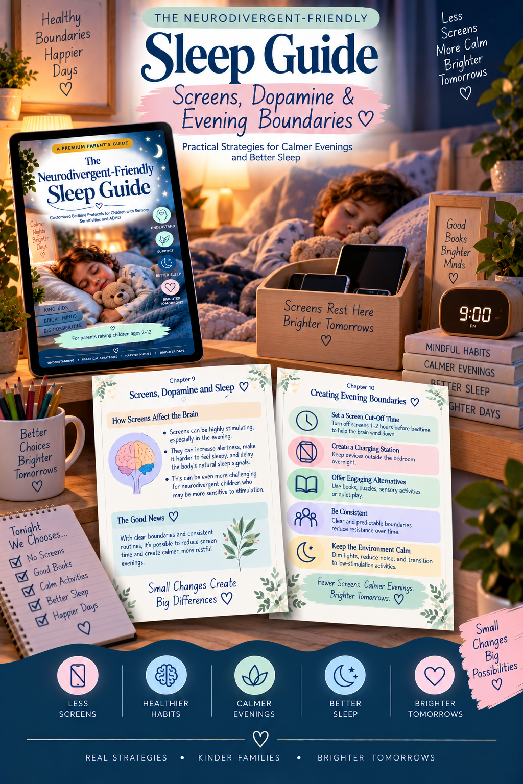The Neurodivergent-Friendly Sleep Guide — A Premium Parent’s Guide to Better Bedtime Routines for Children Ages 2–12