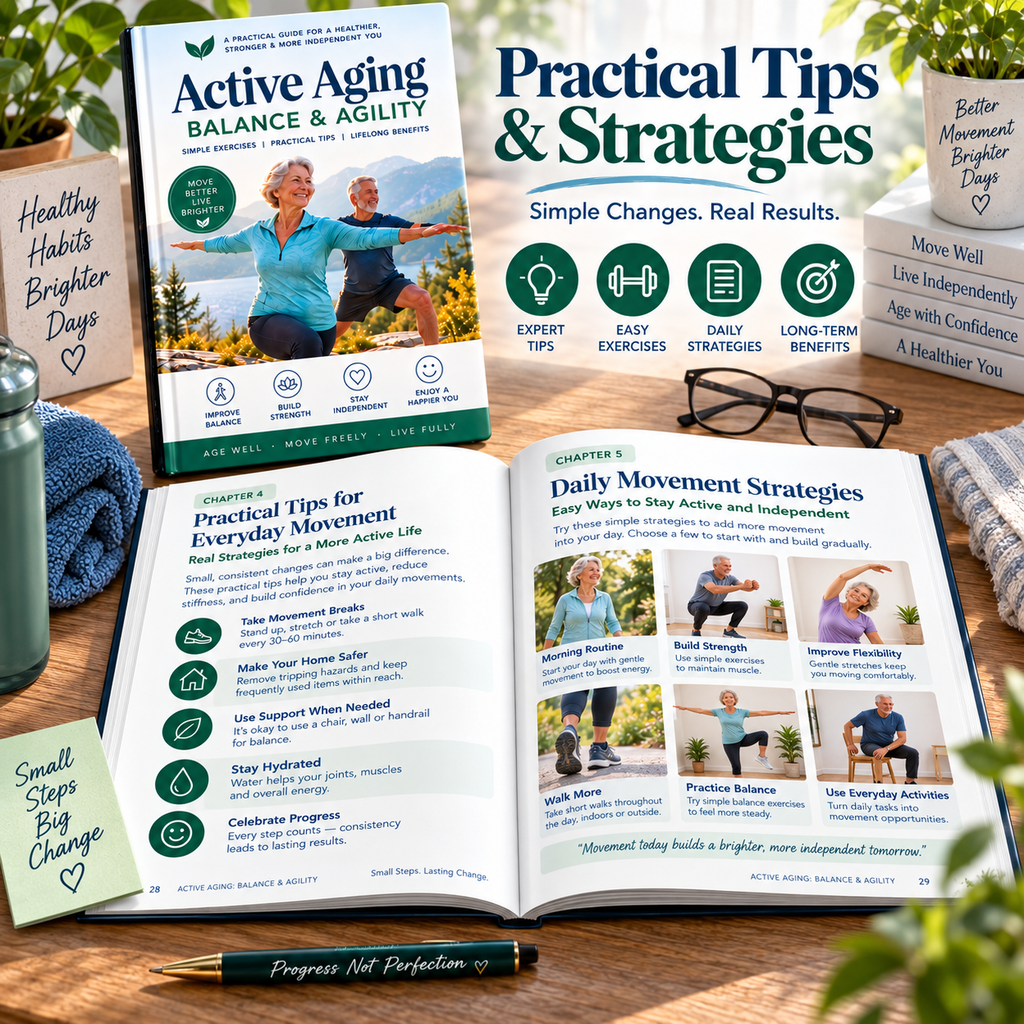 Active Aging: Balance & Agility | 72-Page Exercise & Movement Guide | 8-Week Progressive Program