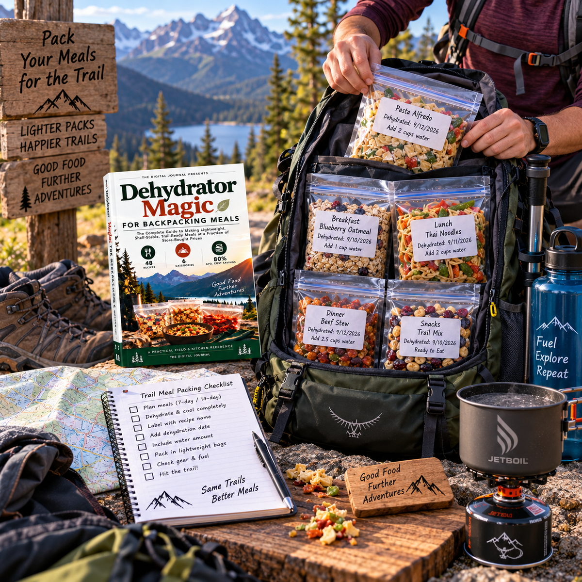 Dehydrator Magic for Backpacking Meals