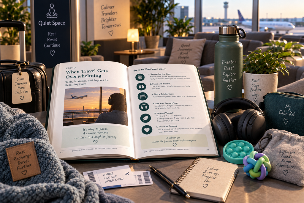Quiet Compass | Hidden Disabilities Travel Guide | Accessible Travel Planner, Airport Assistance & Sensory-Friendly Travel PDF
