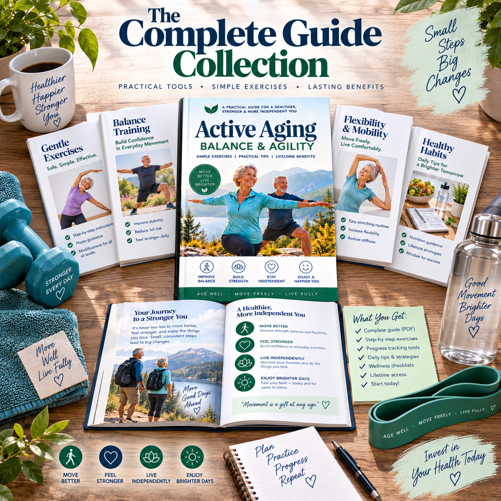 Active Aging: Balance & Agility | 72-Page Exercise & Movement Guide | 8-Week Progressive Program