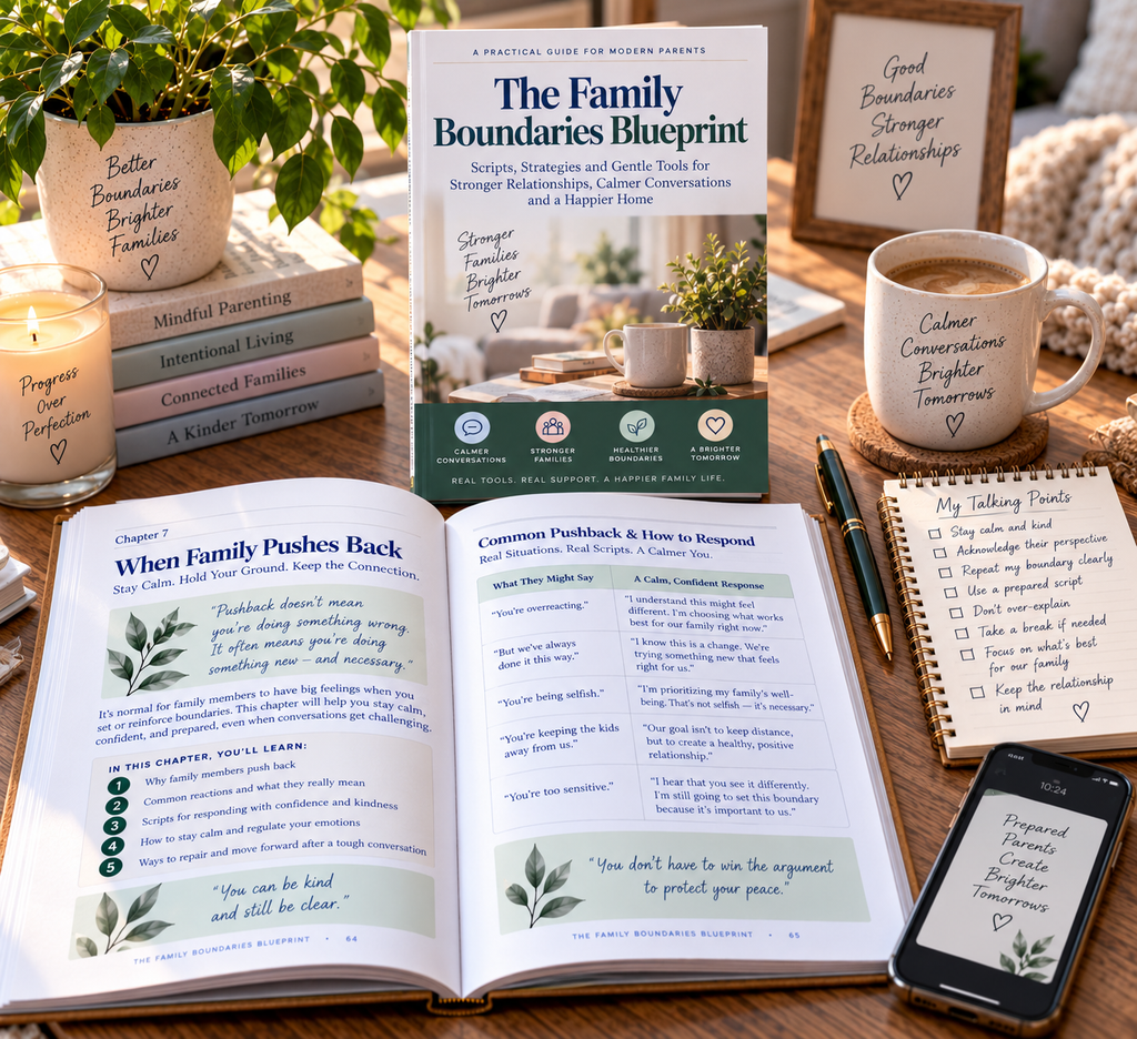The Family Boundaries Blueprint | Family Communication Workbook | Scripts, Worksheets & Boundary Tools | Digital PDF