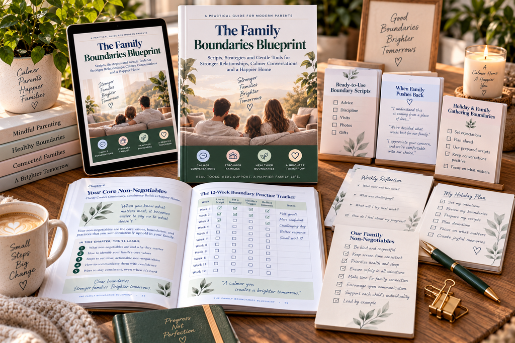 The Family Boundaries Blueprint | Family Communication Workbook | Scripts, Worksheets & Boundary Tools | Digital PDF