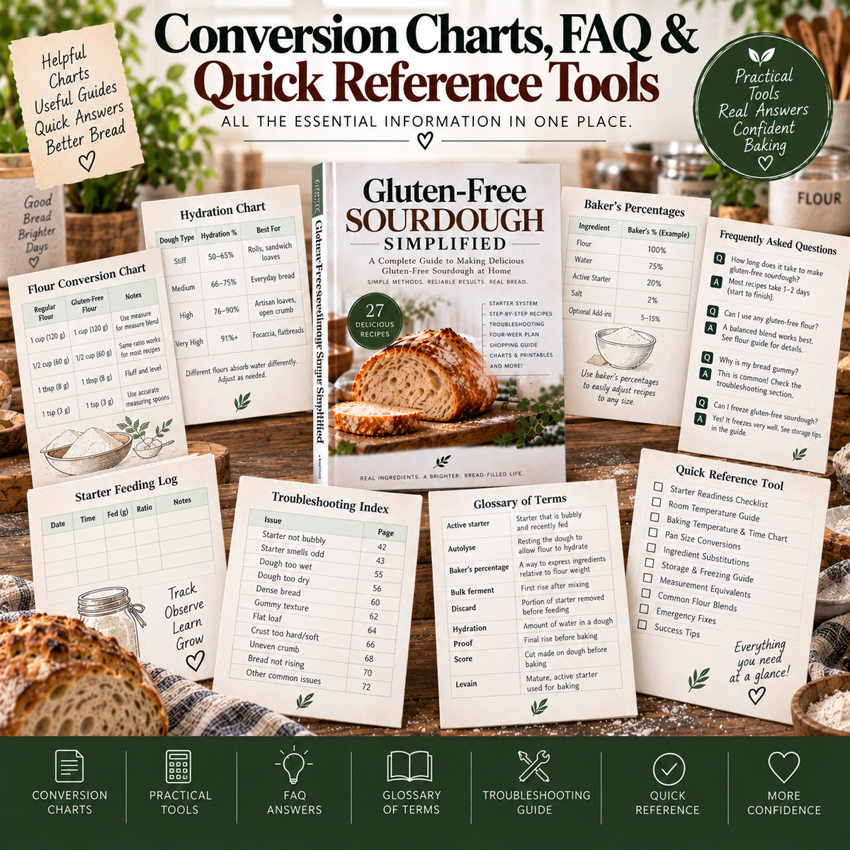 Gluten-Free Sourdough Simplified | Complete 100% Gluten-Free Sourdough Baking Guide & Recipe Workbook