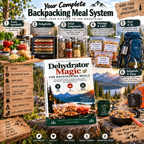 Dehydrator Magic for Backpacking Meals | 48 Lightweight Trail Recipes & Meal Planning Guide