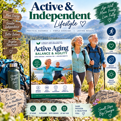 Active Aging: Balance & Agility | 72-Page Exercise & Movement Guide | 8-Week Progressive Program