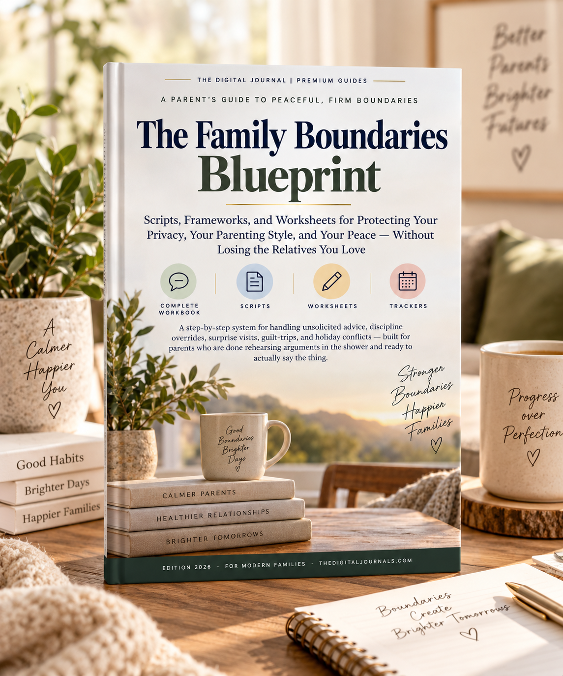 The Family Boundaries Blueprint | Family Communication Workbook | Scripts, Worksheets & Boundary Tools | Digital PDF