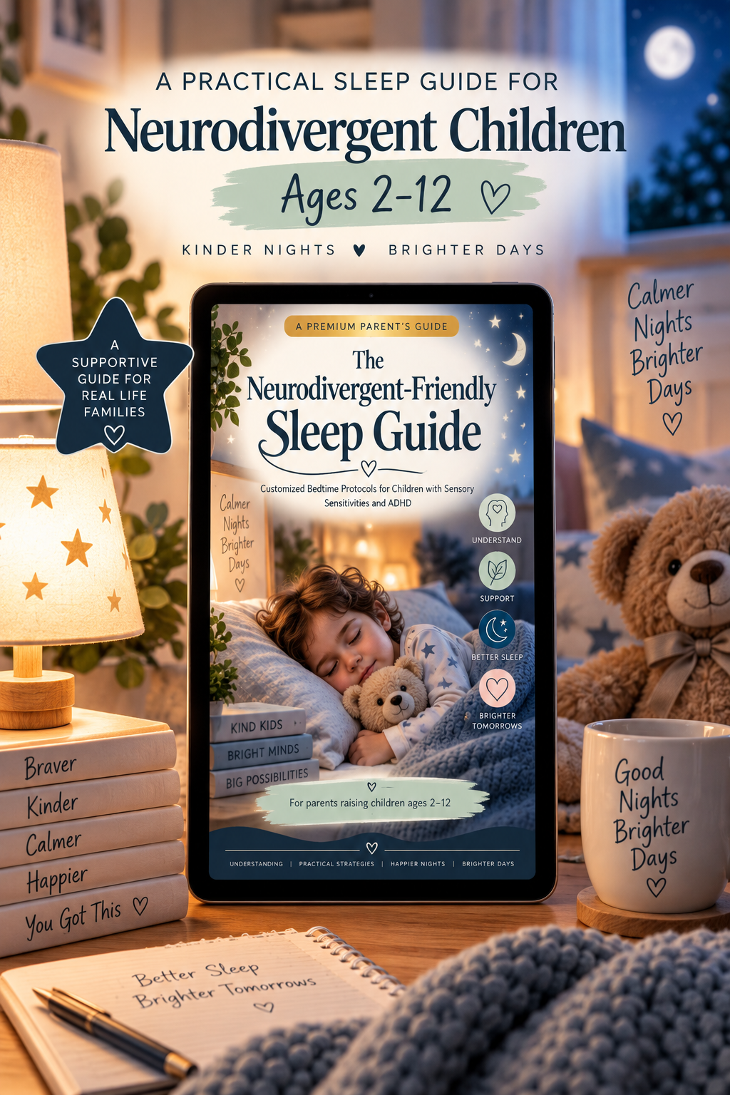 The Neurodivergent-Friendly Sleep Guide — A Premium Parent’s Guide to Better Bedtime Routines for Children Ages 2–12