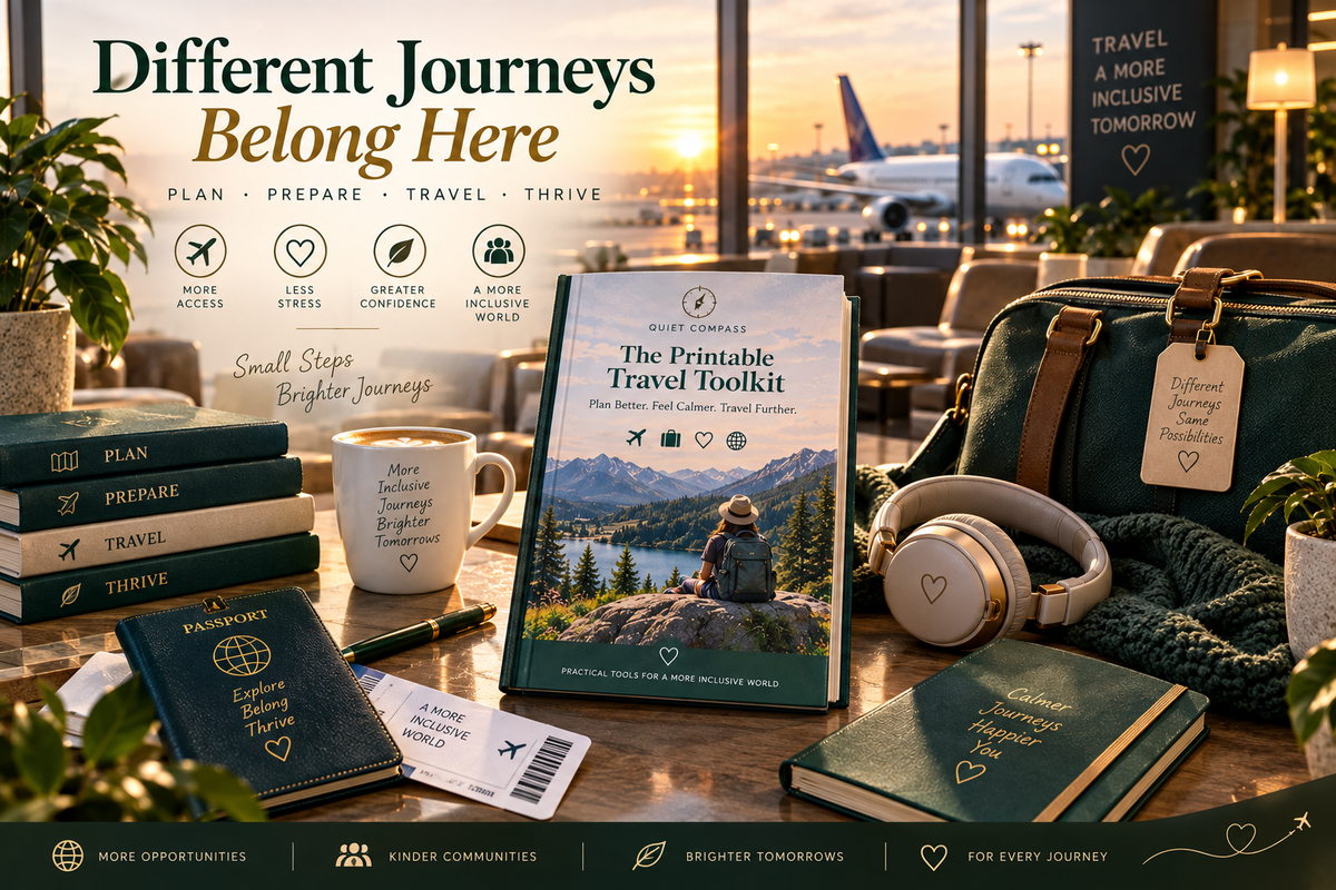 Quiet Compass | Hidden Disabilities Travel Guide | Accessible Travel Planner, Airport Assistance & Sensory-Friendly Travel PDF