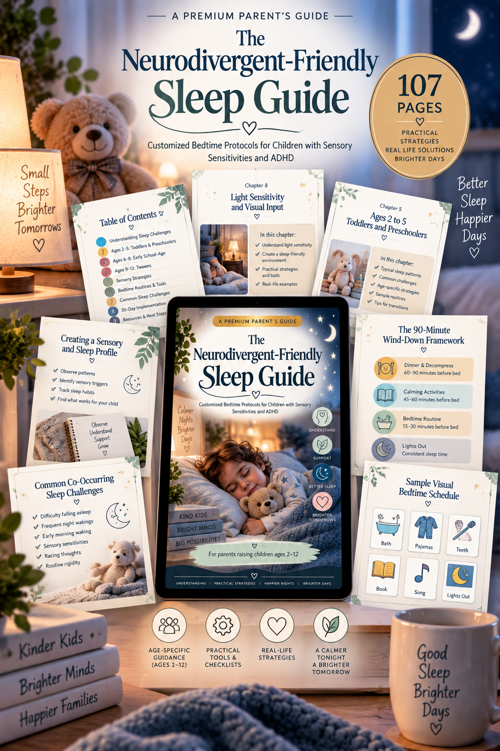 The Neurodivergent-Friendly Sleep Guide — A Premium Parent’s Guide to Better Bedtime Routines for Children Ages 2–12