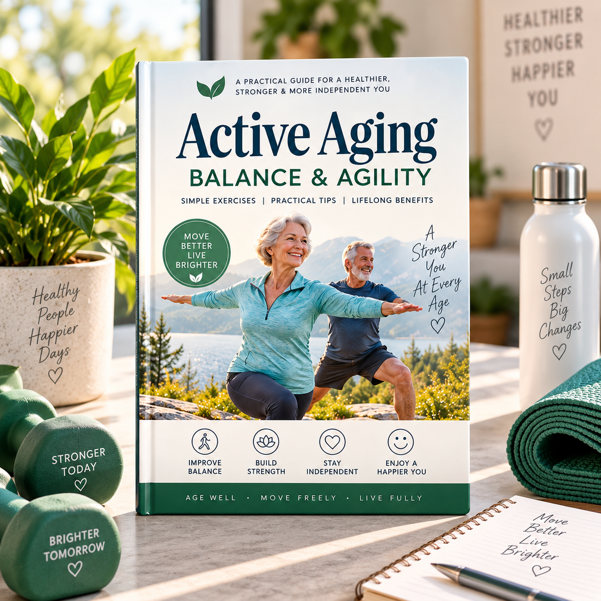 Active Aging: Balance & Agility | 72-Page Exercise & Movement Guide | 8-Week Progressive Program