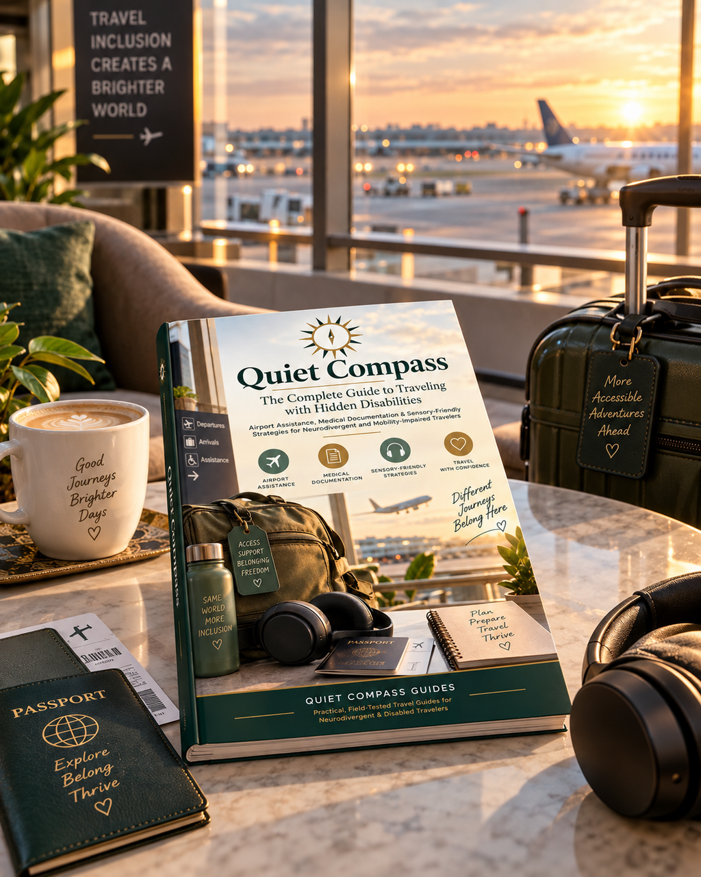 Quiet Compass | Hidden Disabilities Travel Guide | Accessible Travel Planner, Airport Assistance & Sensory-Friendly Travel PDF