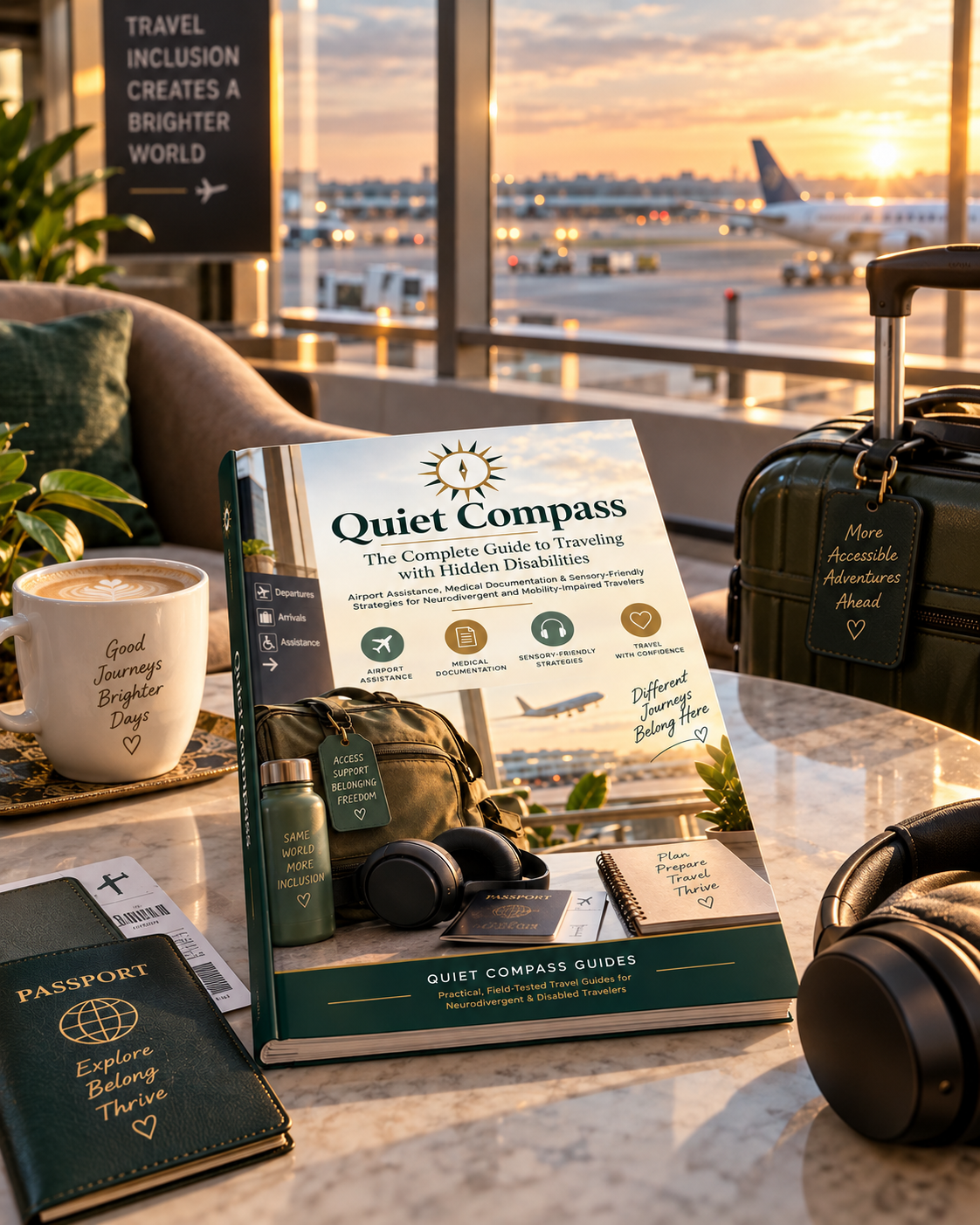 Quiet Compass | Hidden Disabilities Travel Guide | Accessible Travel Planner, Airport Assistance & Sensory-Friendly Travel PDF