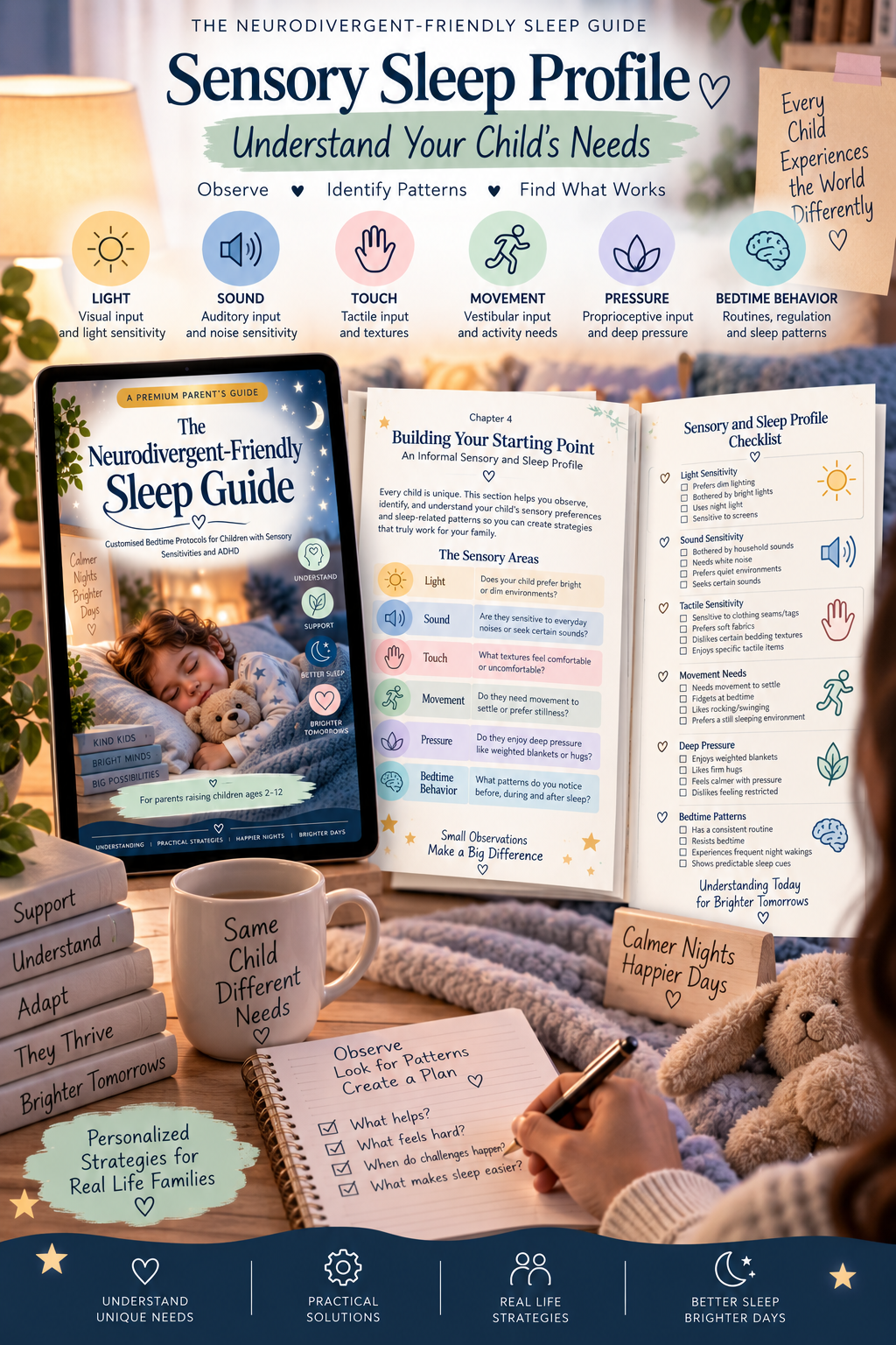 The Neurodivergent-Friendly Sleep Guide — A Premium Parent’s Guide to Better Bedtime Routines for Children Ages 2–12