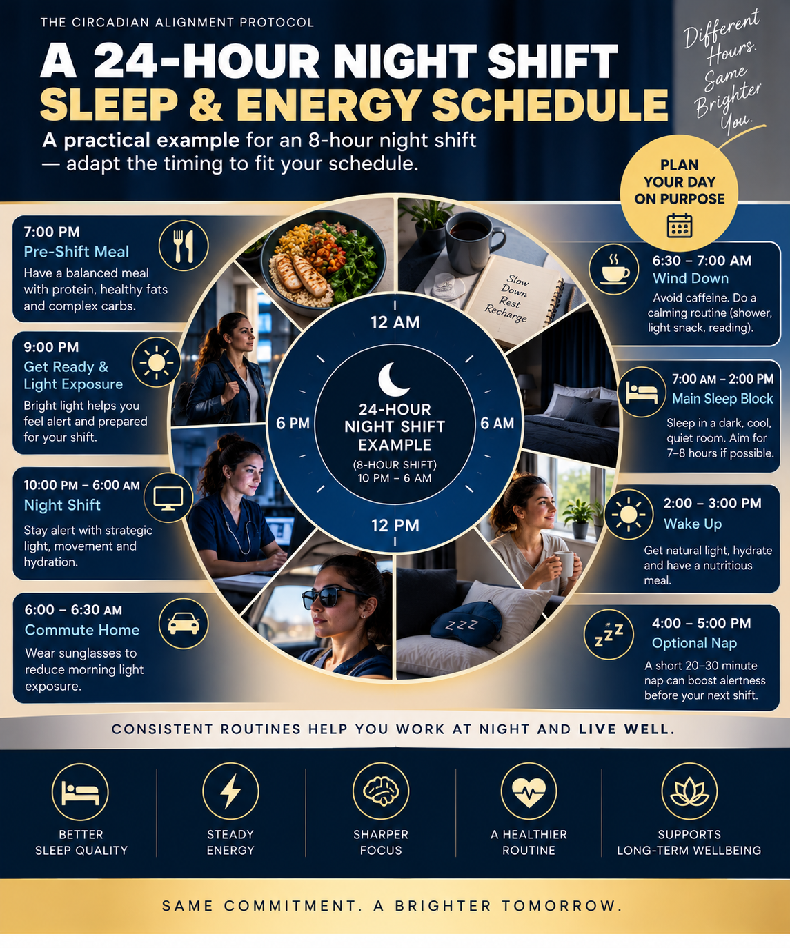 The Circadian Alignment Protocol — A Practical Guide for Night & Shift Workers