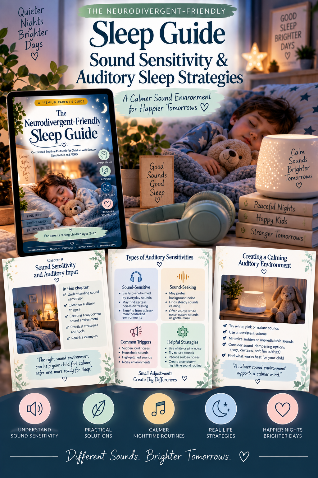 The Neurodivergent-Friendly Sleep Guide — A Premium Parent’s Guide to Better Bedtime Routines for Children Ages 2–12