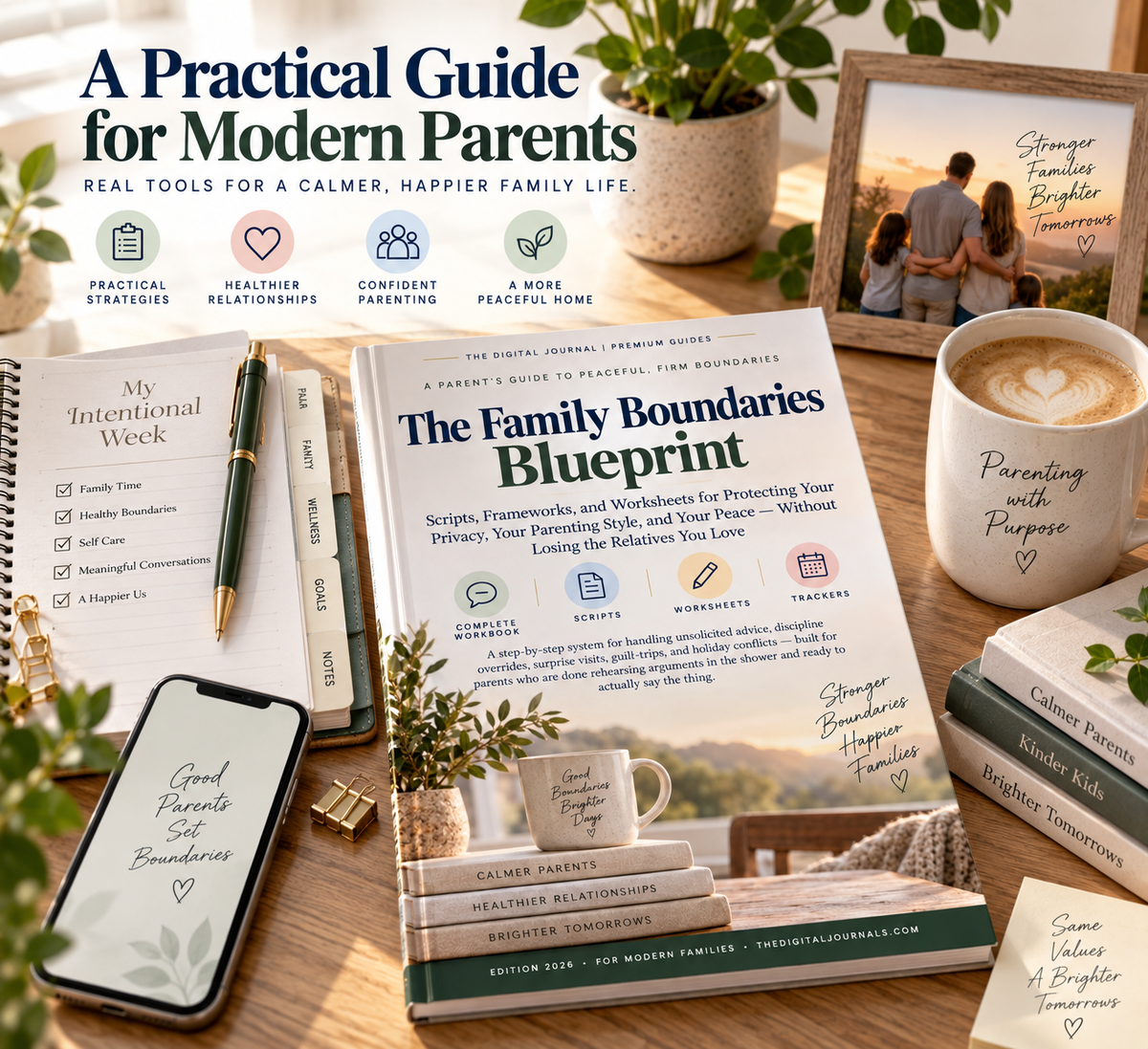 The Family Boundaries Blueprint | Family Communication Workbook | Scripts, Worksheets & Boundary Tools | Digital PDF