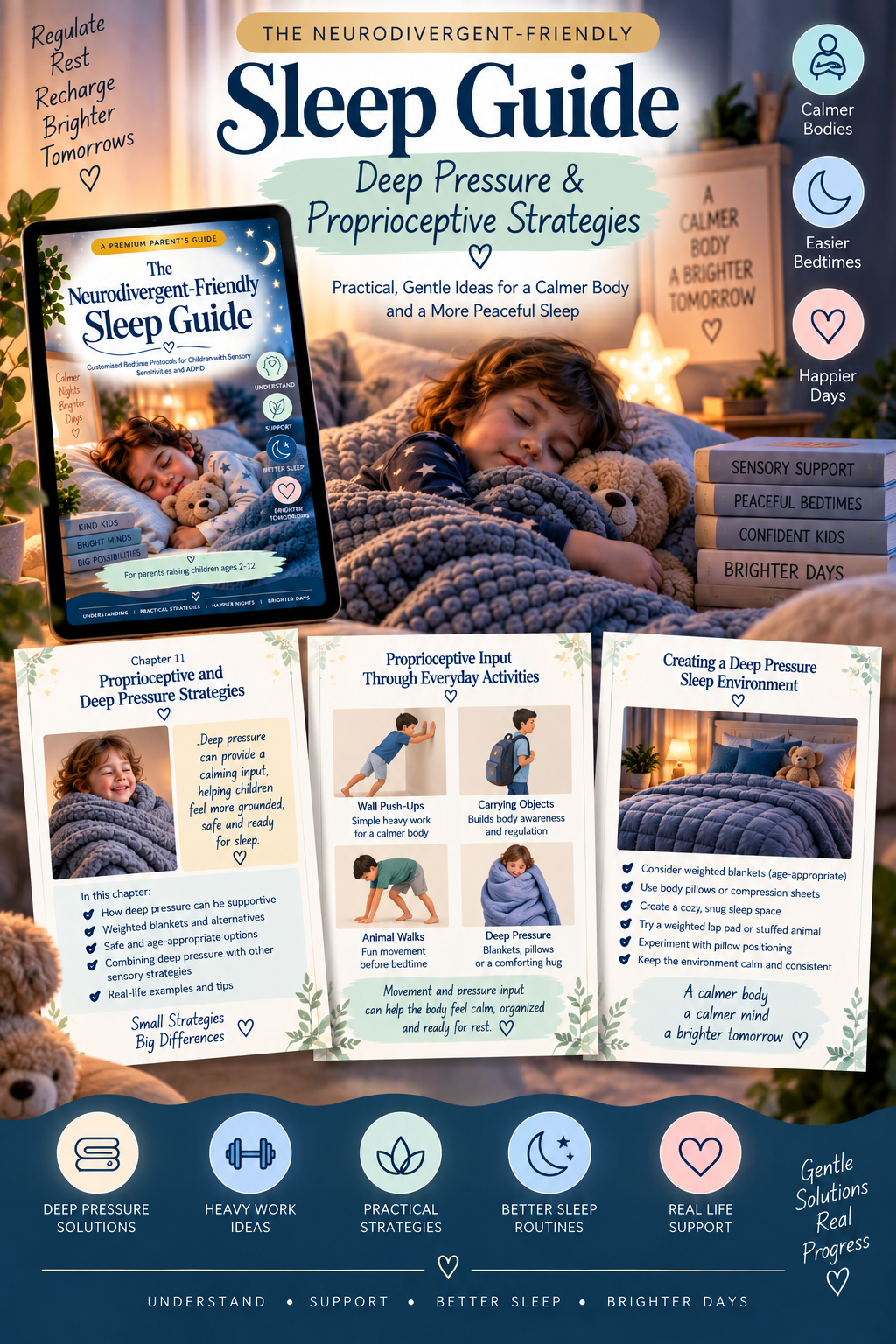 The Neurodivergent-Friendly Sleep Guide — A Premium Parent’s Guide to Better Bedtime Routines for Children Ages 2–12