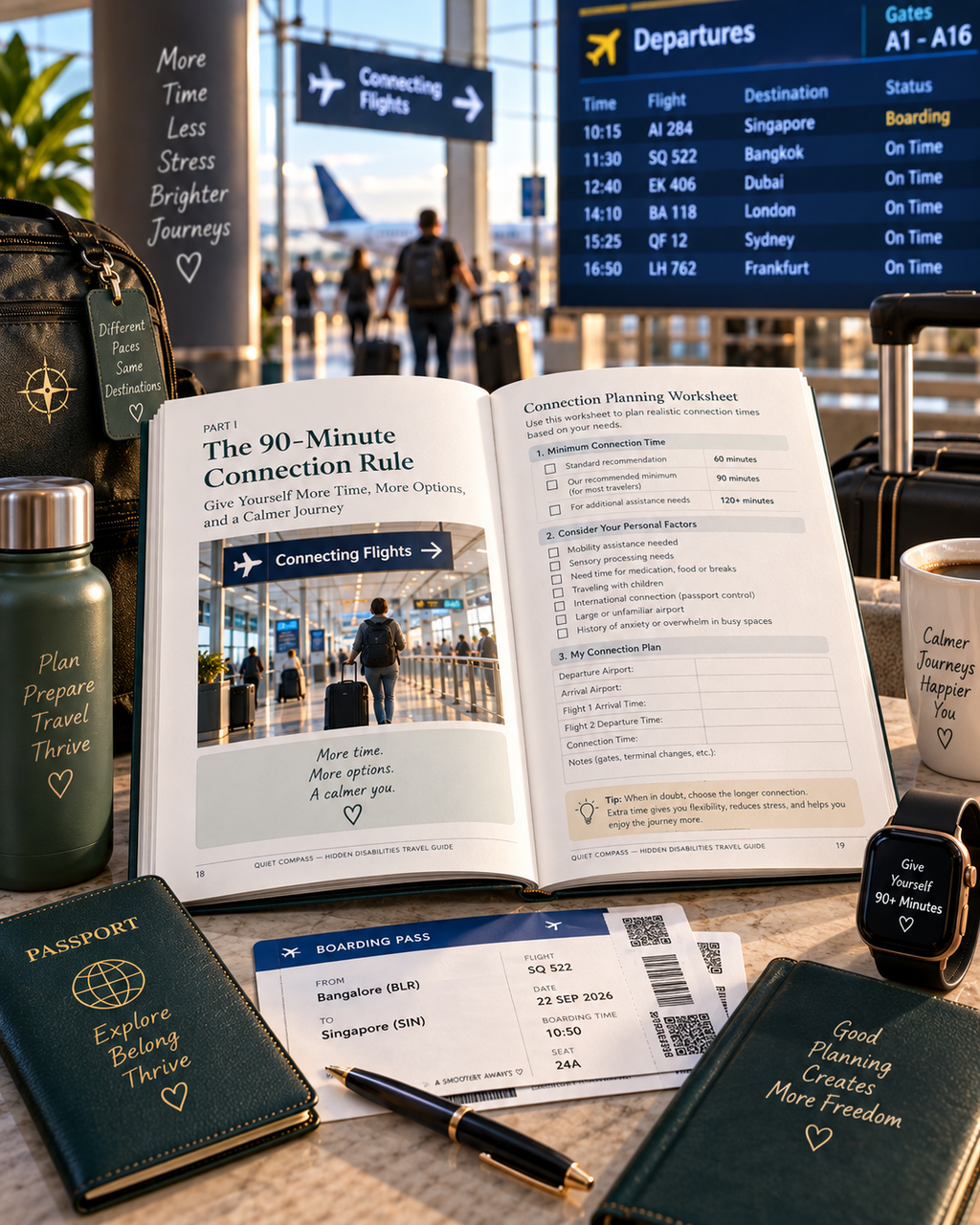 Quiet Compass | Hidden Disabilities Travel Guide | Accessible Travel Planner, Airport Assistance & Sensory-Friendly Travel PDF