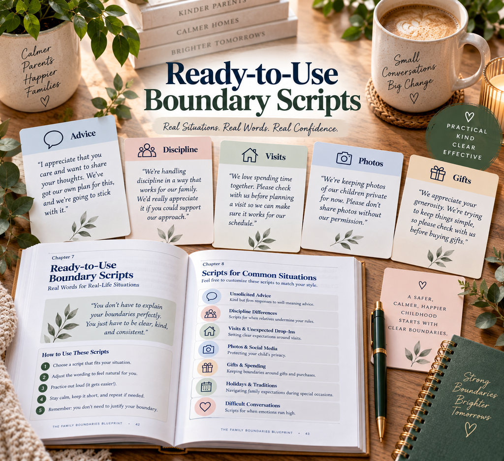 The Family Boundaries Blueprint | Family Communication Workbook | Scripts, Worksheets & Boundary Tools | Digital PDF