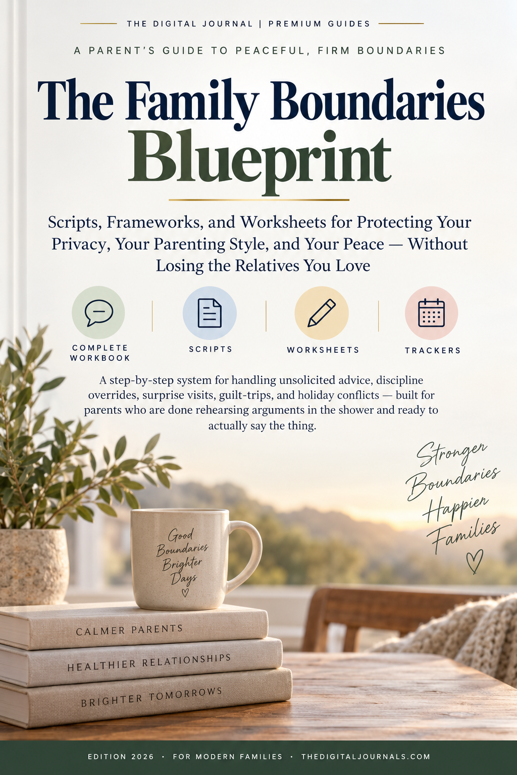The Family Boundaries Blueprint | Family Communication Workbook | Scripts, Worksheets & Boundary Tools | Digital PDF