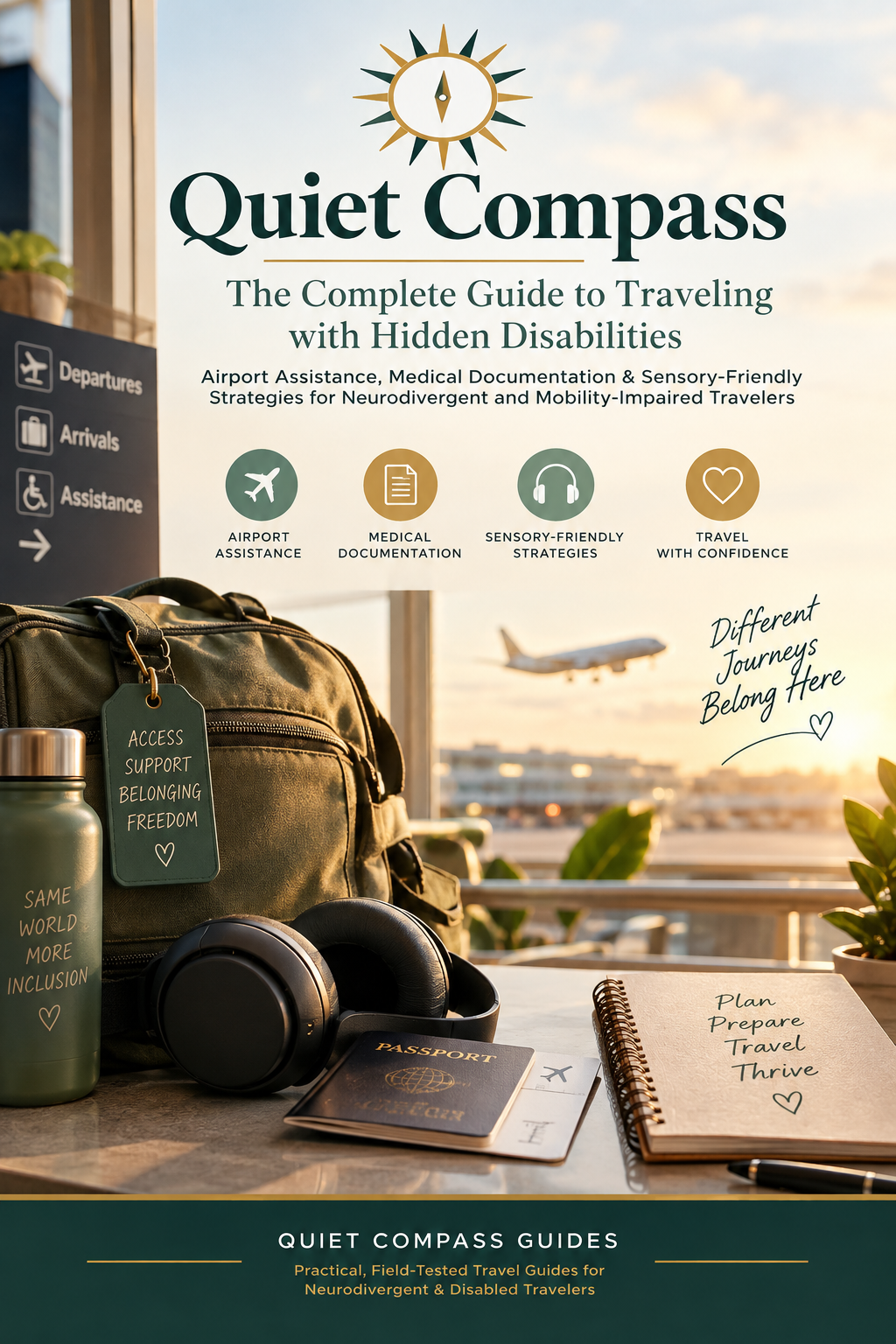 Quiet Compass | Hidden Disabilities Travel Guide | Accessible Travel Planner, Airport Assistance & Sensory-Friendly Travel PDF