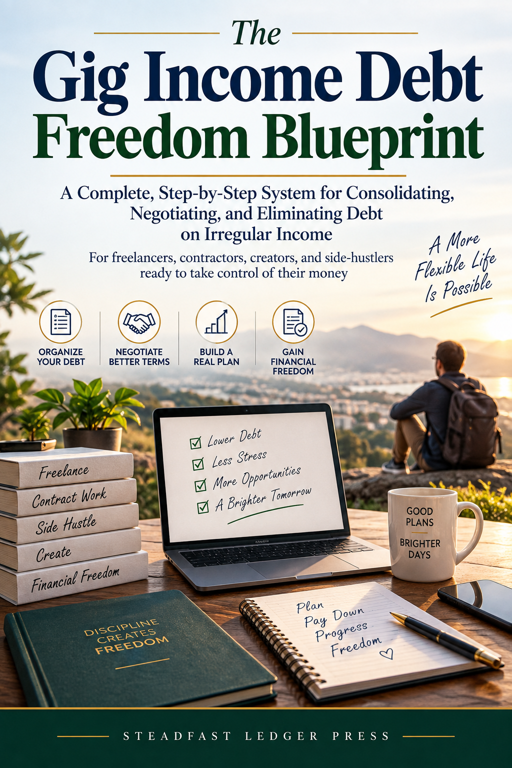 The Gig Income Debt Freedom Blueprint | 72-Page Debt Planning Guide for Freelancers, Contractors & Side Hustlers | Budget, Payoff & Negotiation Workbook