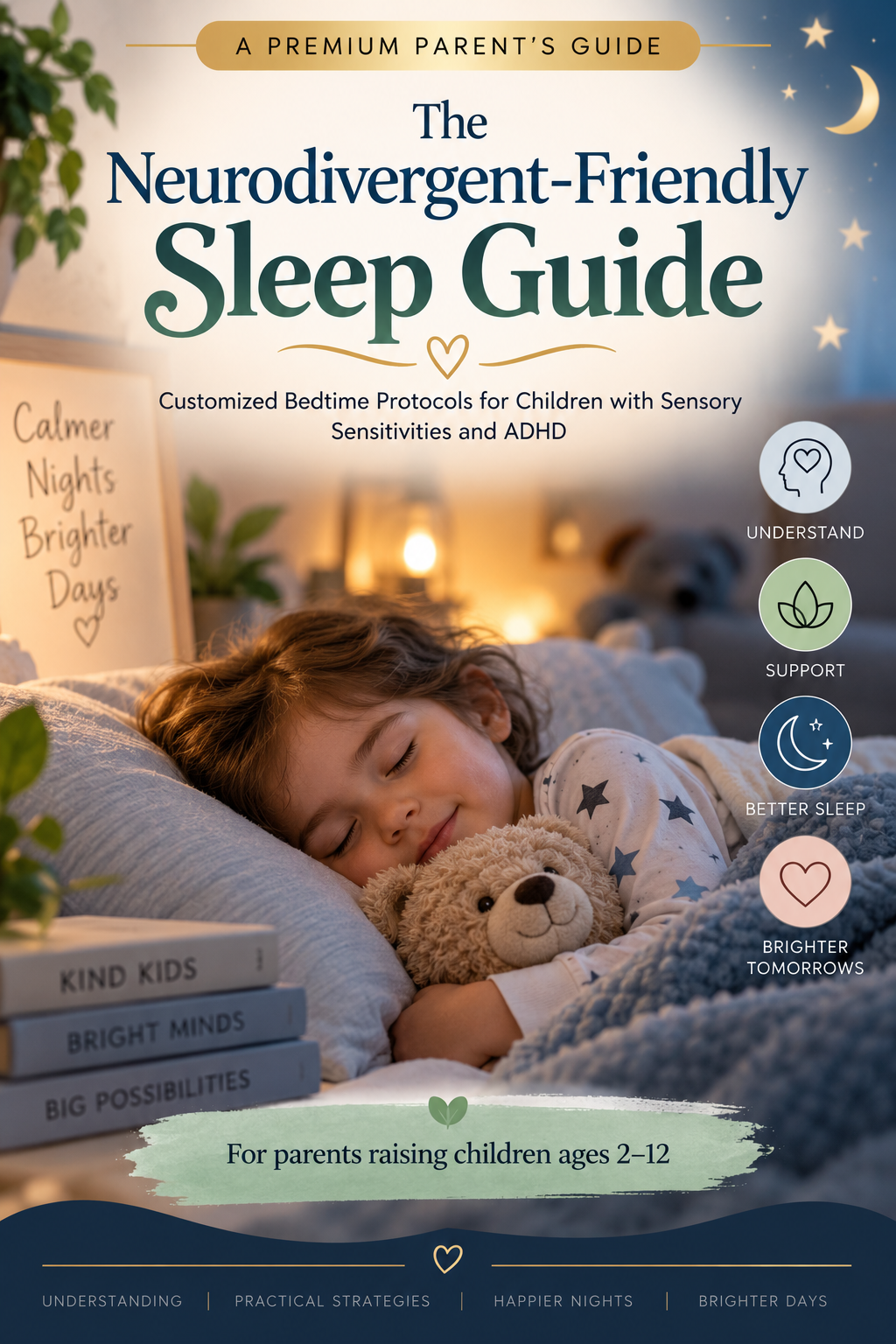 The Neurodivergent-Friendly Sleep Guide — A Premium Parent’s Guide to Better Bedtime Routines for Children Ages 2–12
