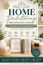 Preview page from the Home Decluttering & Organization System printable