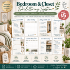 Preview page from the Home Decluttering & Organization System printable